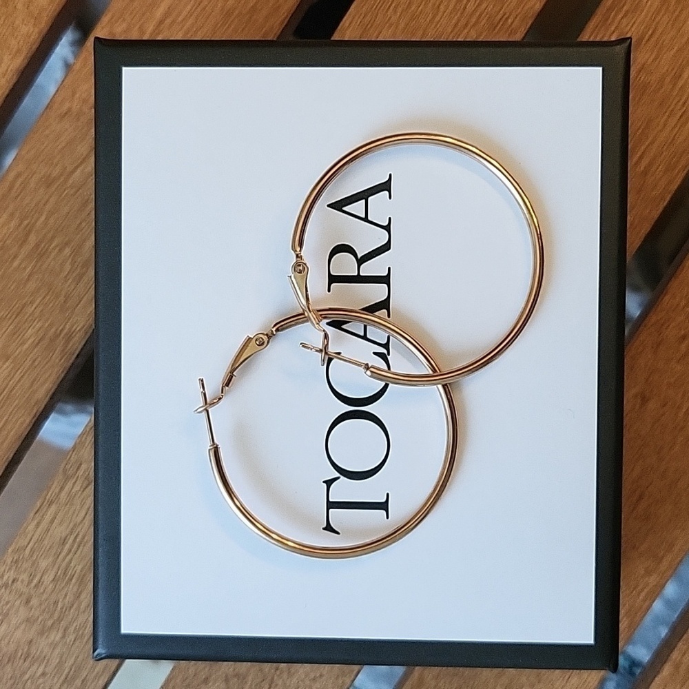 Tocara Riley Rose Gold Hoop Earrings